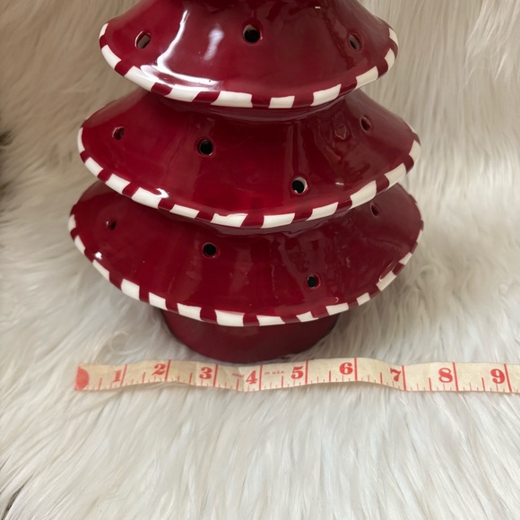 Lightscapes Candy Cane Color Morphing and White Light Up Ceramic Tree - Picture 11 of 12